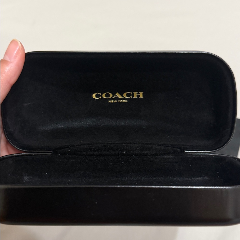 Coach Black and Gold Eyeglass Case